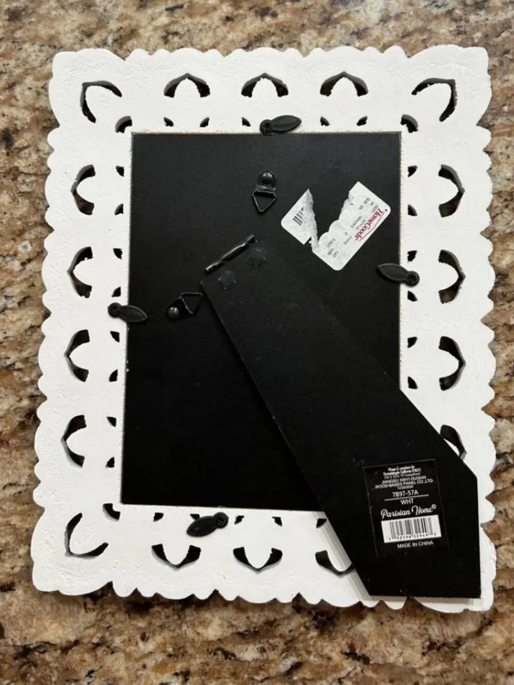 White Ornate Picture Frame for 5 x 7 picture